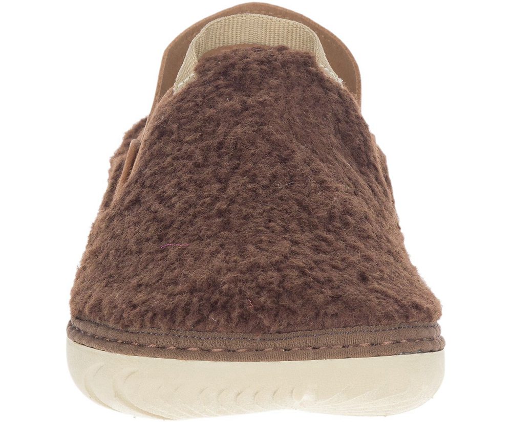 Merrell Slip Ons Brown - Hut Moc Cocoa - Mens 27IJQVRED